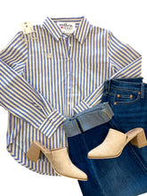 The Linen Striped Top