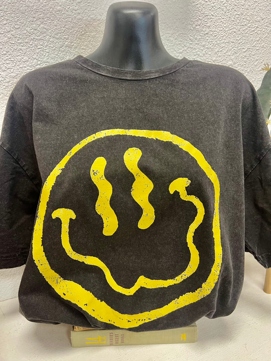 Melted Smiley Face Tee