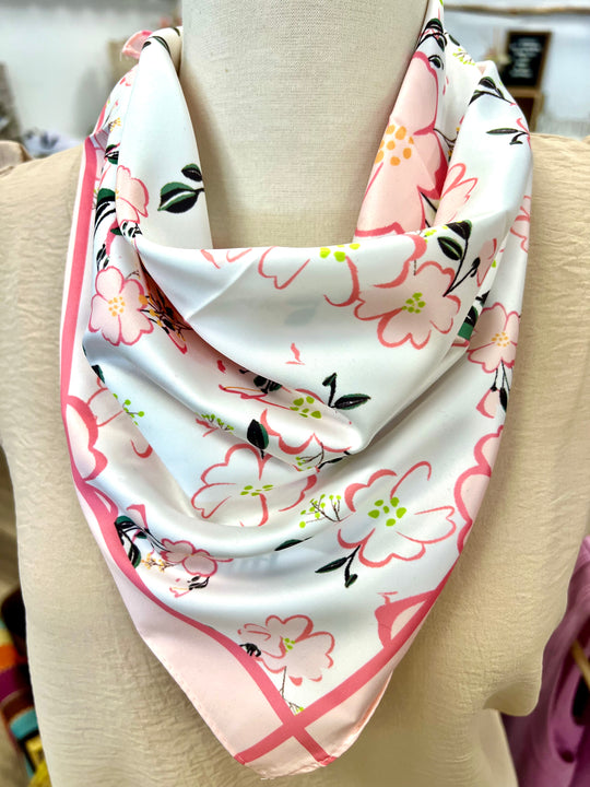 The Pink Satin Scarf