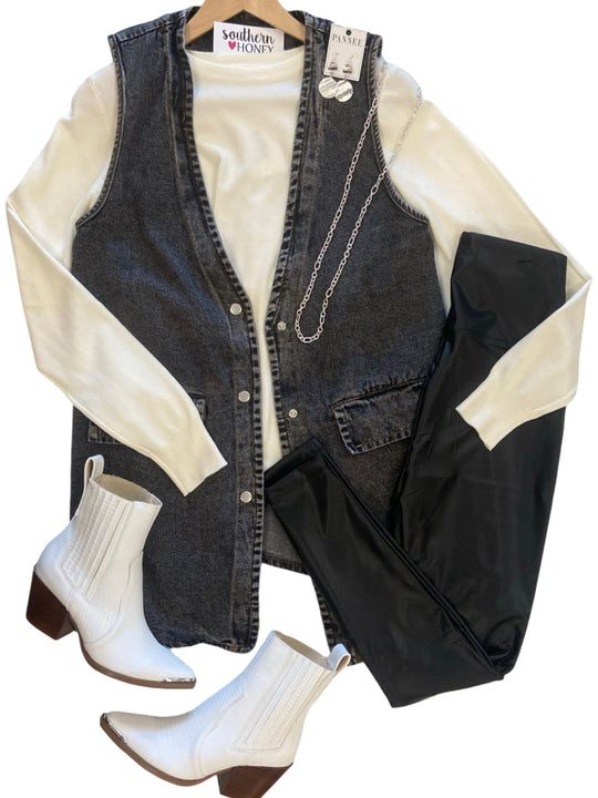 The Ryder Denim Vest